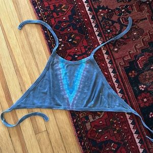 Tye Dye Backless Tie Top